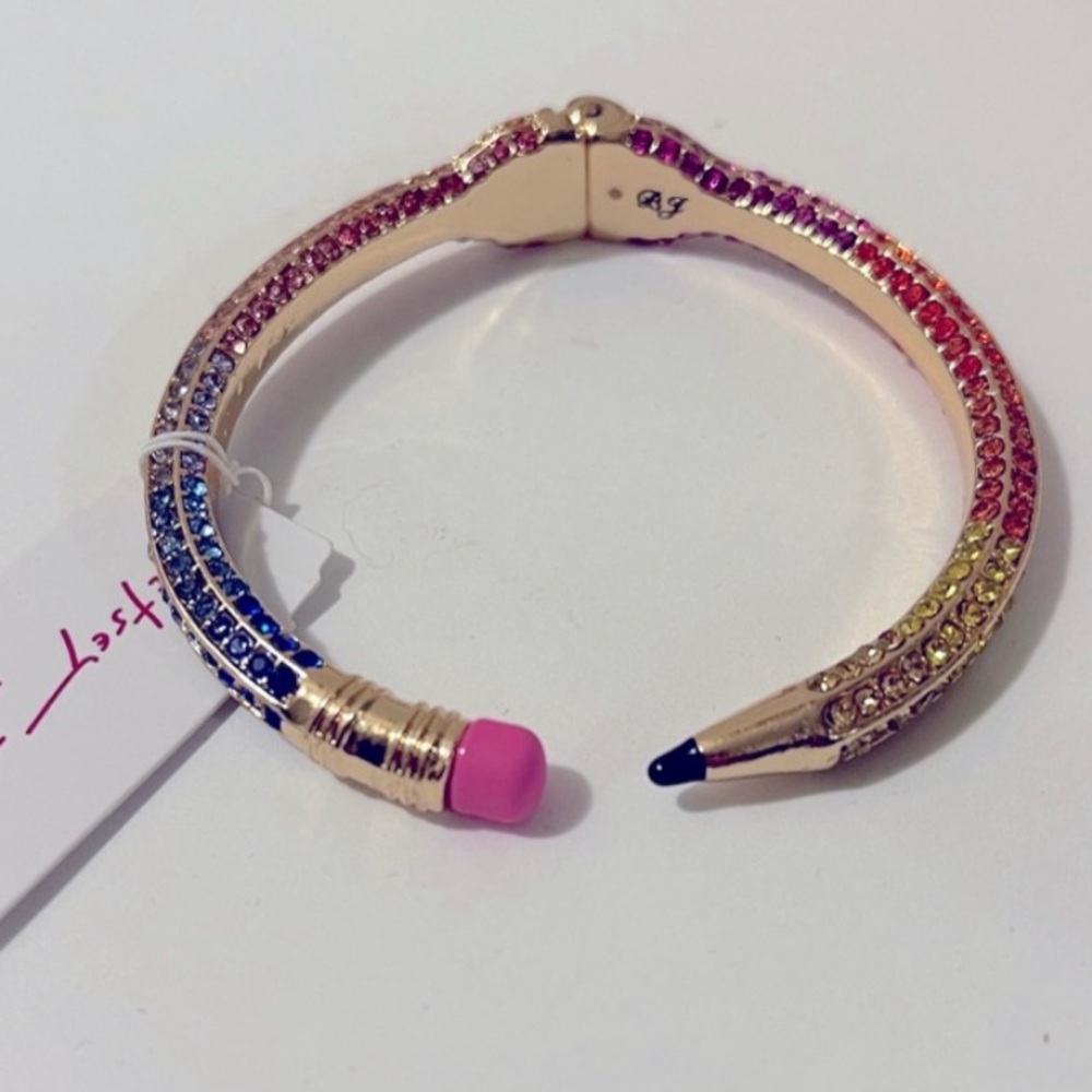 NWT Betsey Johnson Rainbow Pencil Bracelet